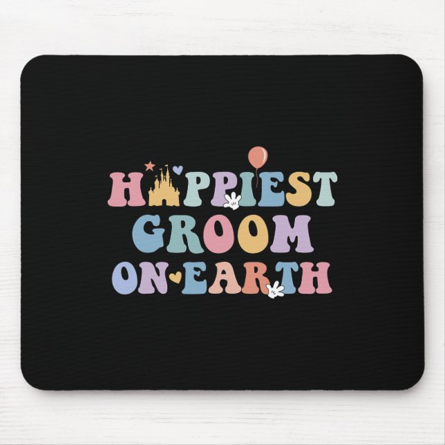 Mousepad Noivo Mais Feliz da Terra  (Frente)