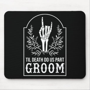Mousepad Noivo Noiva Esqueleto Mão Casais Casamento Corresp