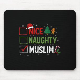 Mousepad Nojo de Natal muçulmano e travesso Papai Noel