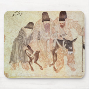 Mousepad Nómadas do Mongolian com um asno, século XV