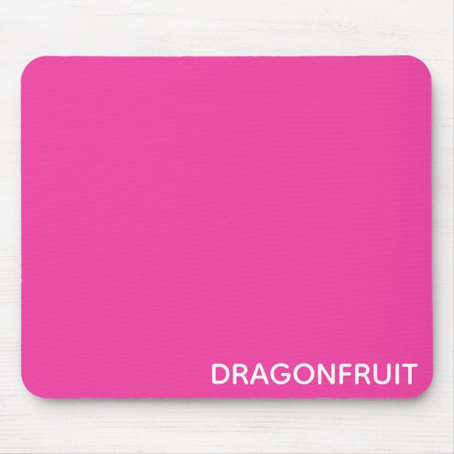 Mousepad Nome cor-de-rosa dos frutos de baga (Frente)