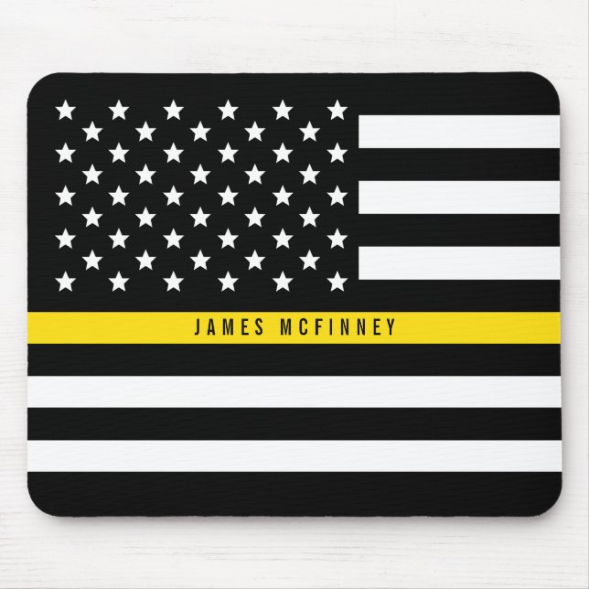 Mousepad Nome da Adição de Sinalizador Americano de Dispatc (Frente)