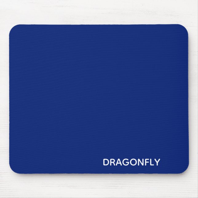 Mousepad Nome da cor azul do Dragonfly (Frente)
