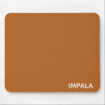 Mousepad Nome da cor castanho do Impala<br><div class="desc">Nome da cor castanho do Impala</div>