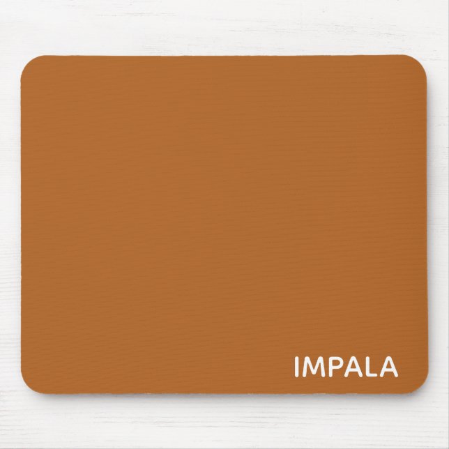 Mousepad Nome da cor castanho do Impala (Frente)