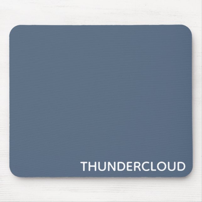 Mousepad Nome da Cor da cinza Azul da Thundercloud (Frente)