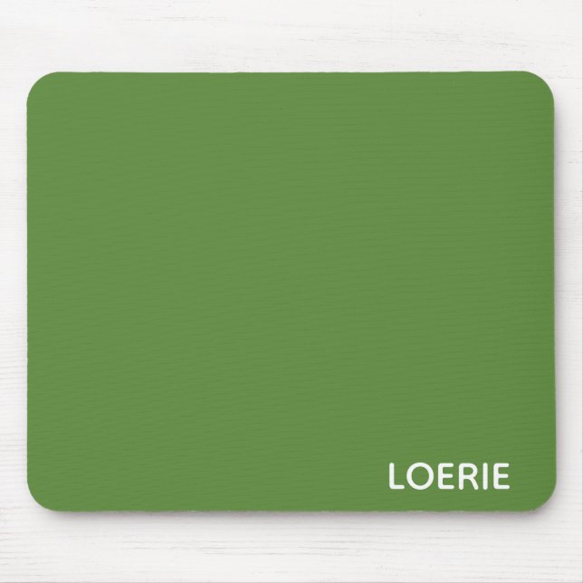 Mousepad nome da cor verde Loerie (Frente)