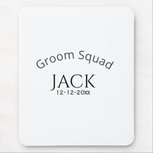 Mousepad nome da equipe do noivo data ano letra negrito des