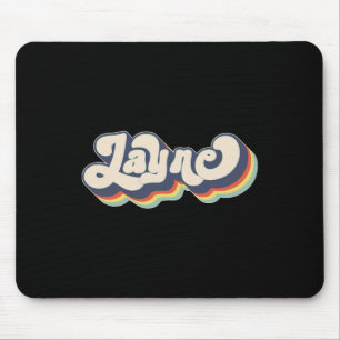 Mousepad Nome da Layla Nome do Sobrenome Personalizado Layl