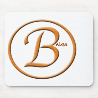 Mousepad Nome da letra "B" de Monogramed