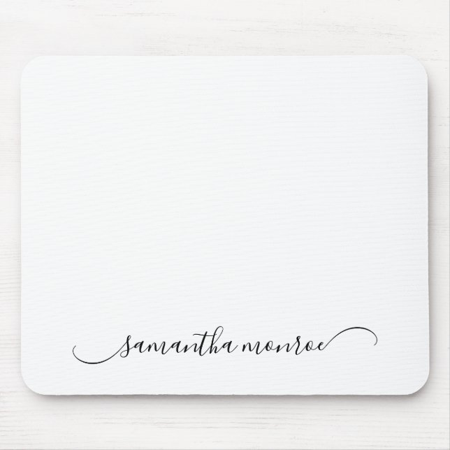 Mousepad Nome Dado Assinatura Curva Clássica (Frente)