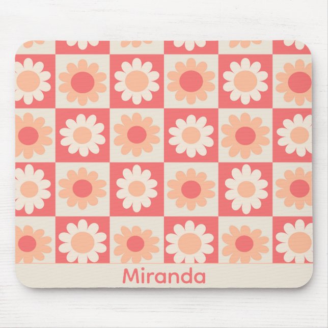 Mousepad Nome das Flores Fuzz de Pêssego Verificadas Person (Frente)