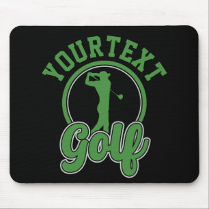 Mousepad NOME DE ADD DE Golf Personalizado Retro Pro Golfer