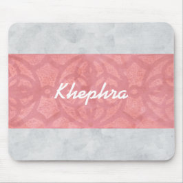 Mousepad Nome de Aquarela da Cinza Rosa-Rosa-Rosa