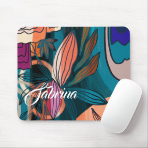 Mousepad Nome de Assinatura de Script Personalizado Tropica