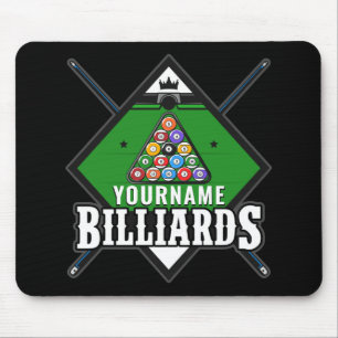 Mousepad Nome de Bilhetes Personalizado Sala de Piscina de
