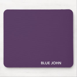 Mousepad Nome de cor azul John púrpura