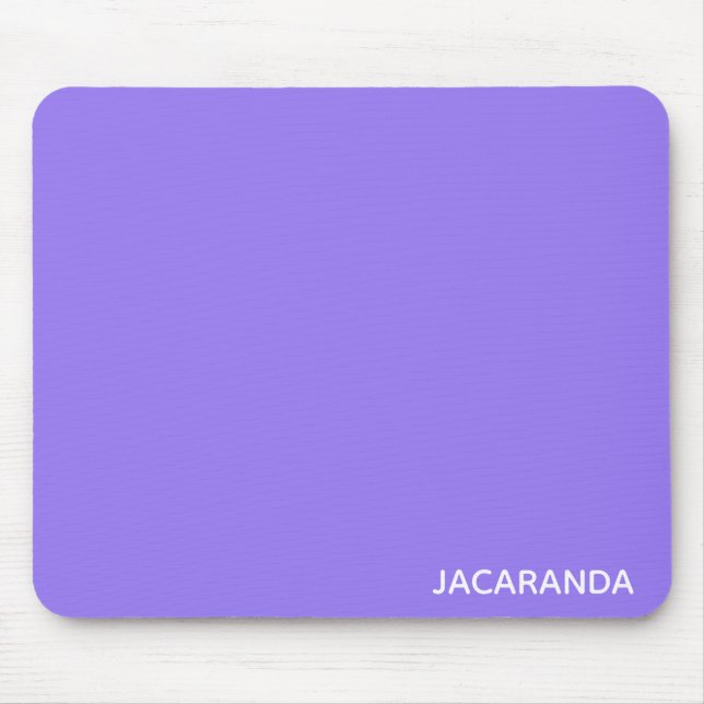 Mousepad Nome de cor púrpura Jacaranda (Frente)
