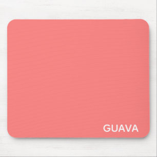 Mousepad Nome de cor rosa da goiaba