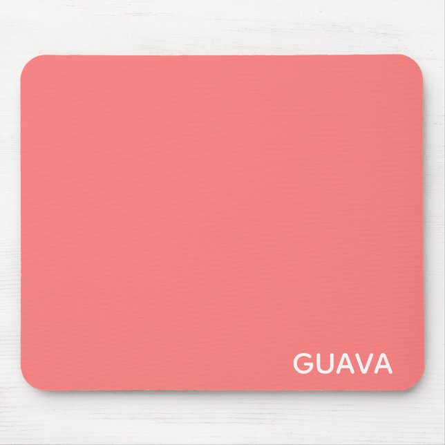 Mousepad Nome de cor rosa da goiaba (Frente)