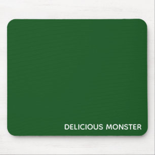 Mousepad Nome de cor verde do Monster delicioso