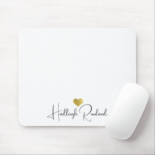 Mousepad Nome de Letra Manual Moderna Monograma