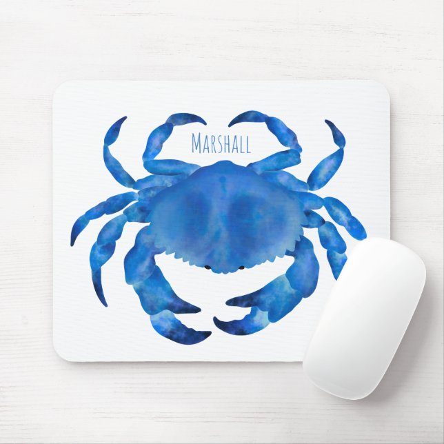 Mousepad Nome do caranguejo azul (Com mouse)