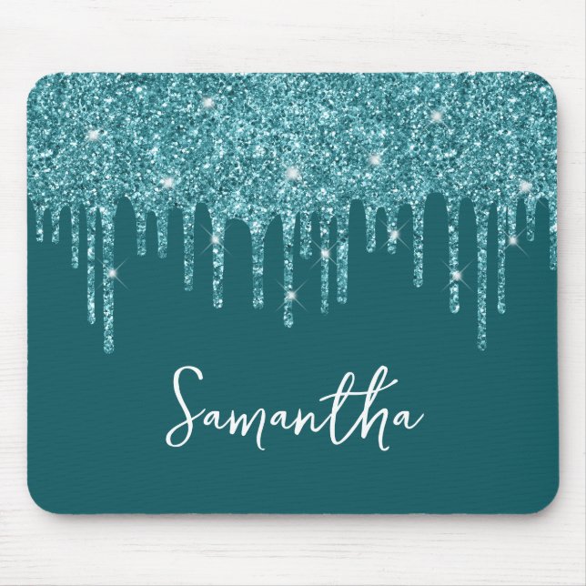 Mousepad Nome do Glitter do Coletor de Teto (Frente)