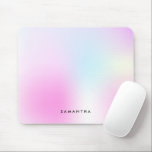 Mousepad Nome do Monograma de Gradação Rosa Moderno<br><div class="desc">Nome do Monograma de Gradação Rosa Moderno</div>