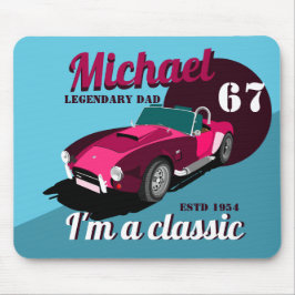 Mousepad Nome do pai lendário clássico de legendário de car