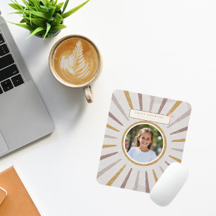 Mousepad Nome e Foto Coloridos de Criança Personalizados