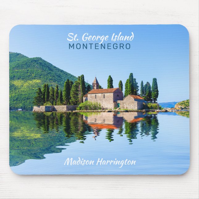 Mousepad Nome e texto personalizados Montenegro (Frente)