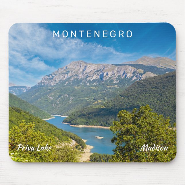 Mousepad Nome e texto personalizados Montenegro (Frente)