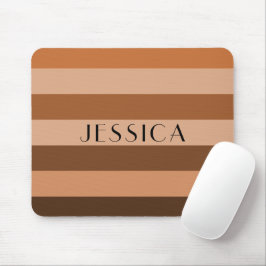 Mousepad Nome Marrom Moderno