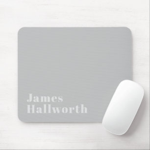 Mousepad Nome minimalista moderno retrô (ou outro texto)