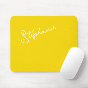 Mousepad Nome moderno de roteiro personalizado minimalista