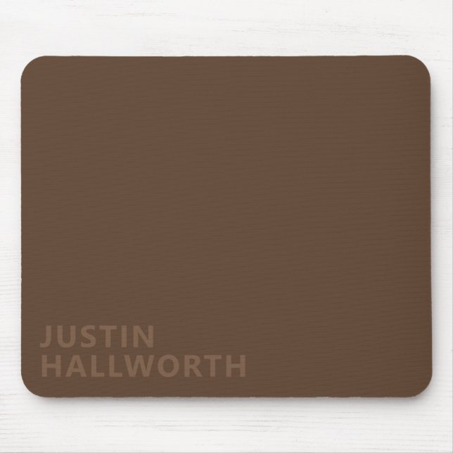 Mousepad Nome moderno editável (Frente)