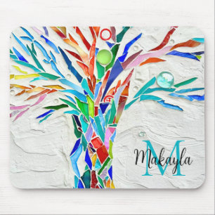 Mousepad Nome Monograma do mouse Mosaico