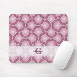 Mousepad Nome Personalizado 1920 Dot RADIANTE Dusky Rosa Do