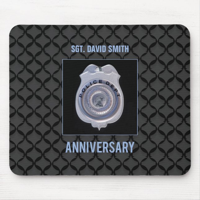 Mousepad Nome Personalizado, Aniversário com Departamento d (Frente)