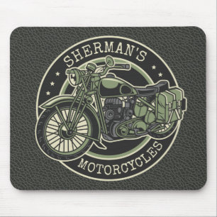 Mousepad NOME Personalizado Biker De Motociclos Militares