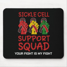 Mousepad Nome personalizado CÉLULA SICKLE SUPORTA Consciênc