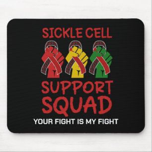 Mousepad Nome personalizado CÉLULA SICKLE SUPORTA Consciênc
