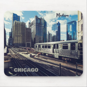 Mousepad Nome personalizado Chicago EUA