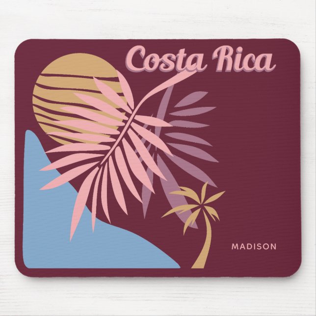 Mousepad Nome personalizado Costa Rica (Frente)