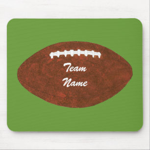 Mousepad Nome Personalizado da Equipe Borracha Verde de Fut