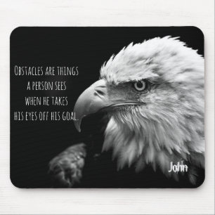 Mousepad Nome Personalizado da Melhor Cota de Olhos da Águi