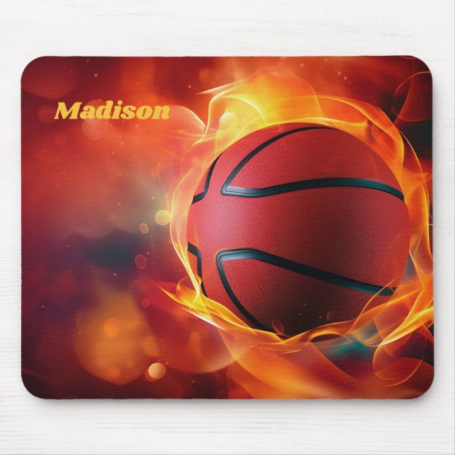 Mousepad Nome Personalizado de Basquete de Formação de Cham (Frente)