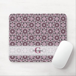 Mousepad Nome personalizado Deco Dusky Rosa Cherry Blossom