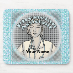 Mousepad Nome personalizado do Assistente médico feminino M